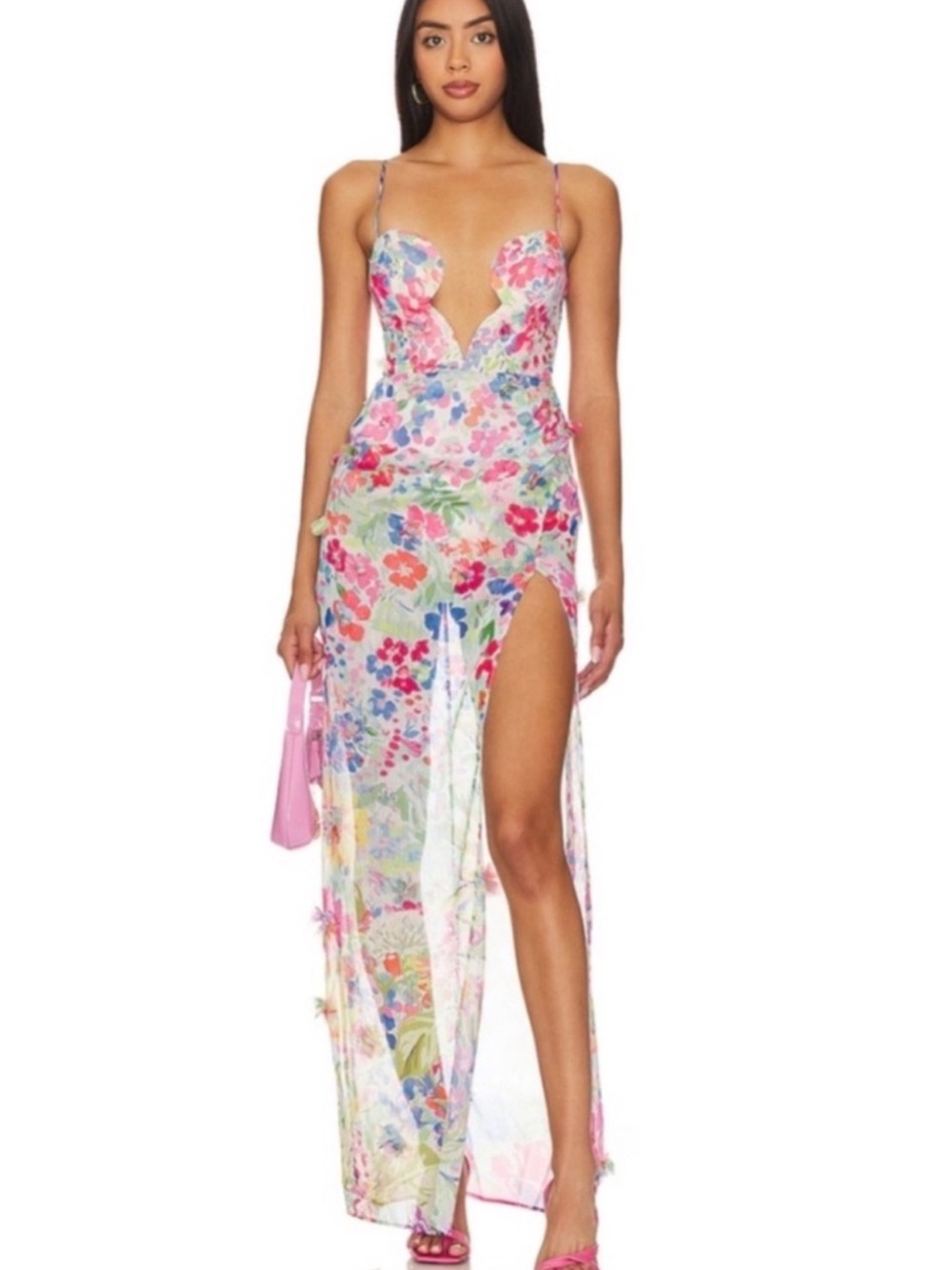 NBD Idres Maxi Dress in Floral Multi